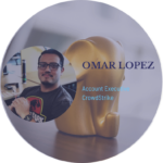 Omar Lopez with job title after beating the dip
