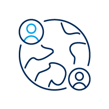 Global reach icon