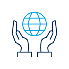 Global coordination icon
