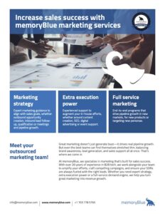 Learn more about memoryBlue marketing services