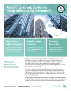 Learn more about memoryBlue recruiting services for job seekers