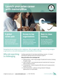 Learn more about memoryBlue recruiting services for organizations