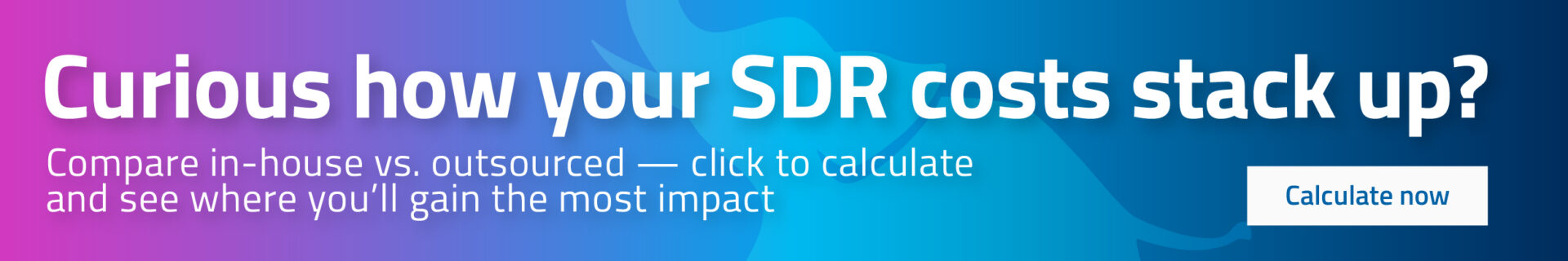 Curious on how your SDR costs stack up. Calculate now!