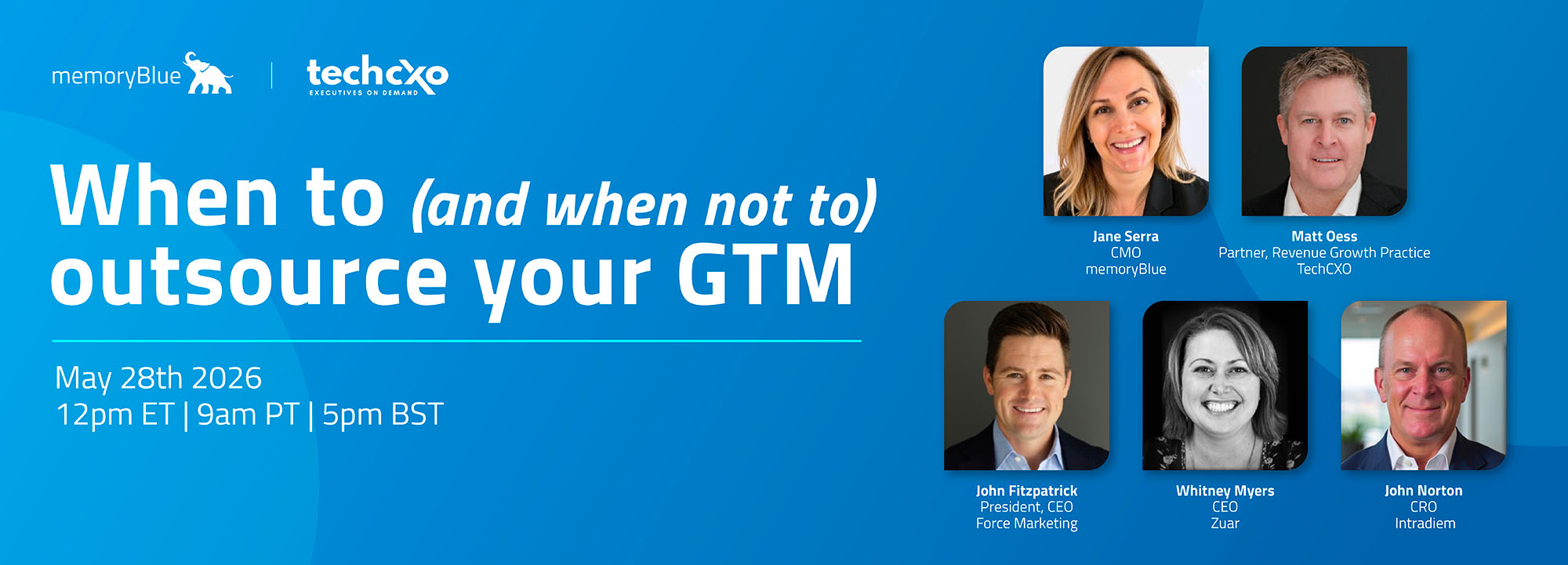 Webinars : When to (and when not to) outsource your GTM