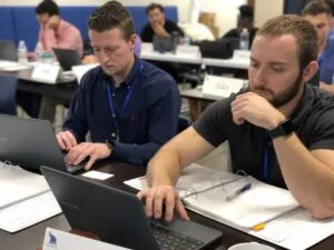 Students in action during a memoryBlue Academy session.
