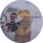 Omar Lopez with job title after beating the dip