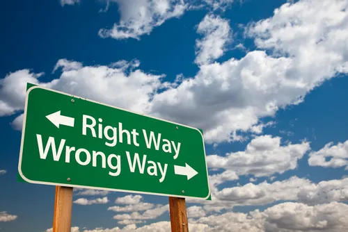 Right way, wrong way