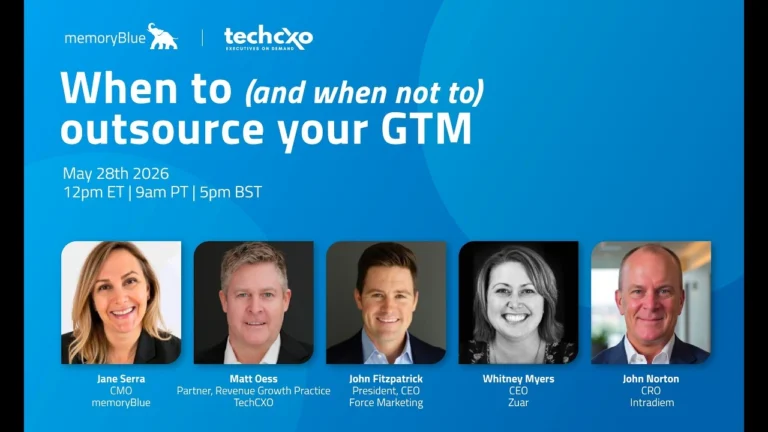 Webinar | When to and when not to outsource your GTM