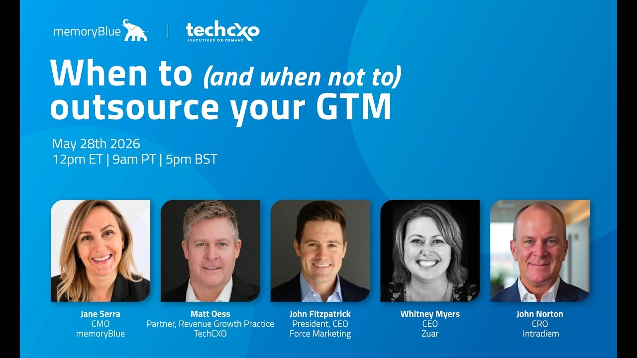 Webinar | When to and when not to outsource your GTM