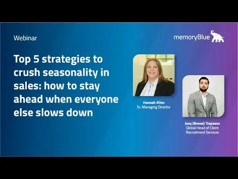 Top 5 strategies to crush seasonality in sales: how to stay ahead when everyone else slows down